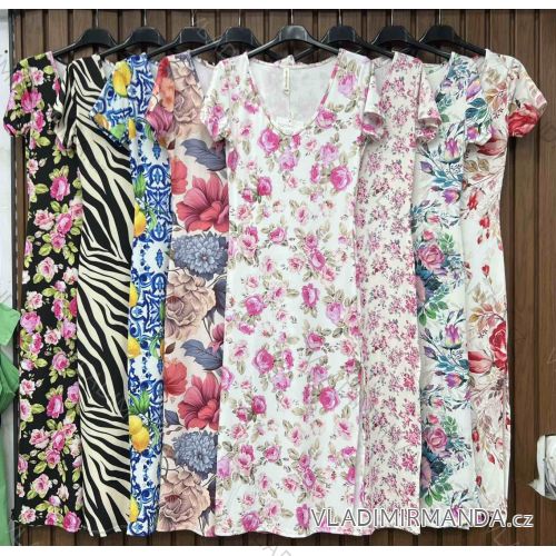 Šaty letné krátky rukáv dámske (XS/S/M ONE SIZE) TALIANSKA MÓDA IMWHD252369