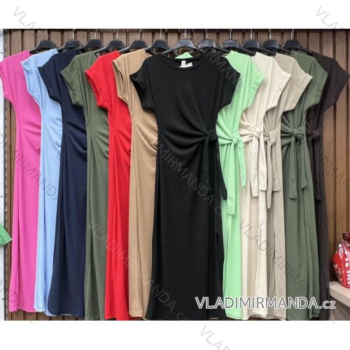 Šaty letné krátky rukáv dámske (XS/S/M ONE SIZE) TALIANSKA MÓDA IMWHD252374