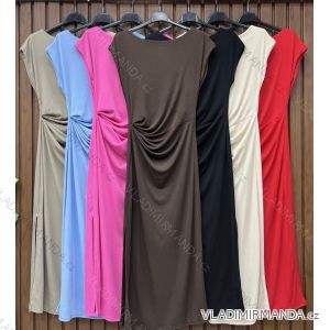 Šaty letní citronky lemon květované krátký rukáv dámské (XS/S/M ONE SIZE) ITALSKÁ MÓDA IMWHD252378