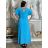 Šaty dlhé elegantný letný krátky rukáv dámske nadrozmer ASTRA (42/44/46 ONE SIZE) TALIANSKA MÓDA IM425422