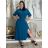 Šaty dlhé letné krátký rukáv mušelín dámske GABI (S/M/L ONE SIZE) TALIANSKA MÓDA IM425445