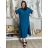 Šaty dlhé letné krátký rukáv mušelín dámske GABI (S/M/L ONE SIZE) TALIANSKA MÓDA IM425445/DUR S/M/L béžová