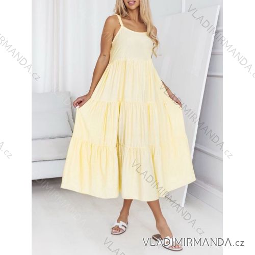 Šaty letné oversize na ramienka dámske (XS/S/M ONE SIZE) TALIANSKA MÓDA IMWGS252295