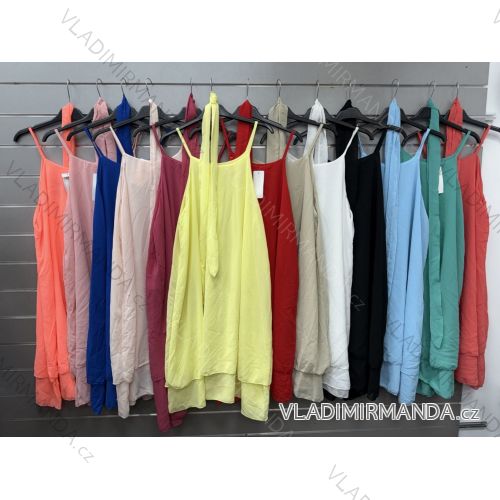 Šaty šifónové na ramienka dámske (XS/S/M ONE SIZE) TALIANSKA MÓDA IMWGS252296