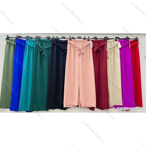 Nohavice dlhé letné dámske nadrozmer (42/44/46 ONE SIZE) TALIANSKA MÓDA IM425463