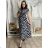 Šaty dlhé letné krátky rukáv dámske (S/M/L ONE SIZE) TALIANSKA MóDA IM323101-6/DUR S/M/L čierna