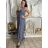 Šaty dlhé letné na ramienka dámske nadrozmer BELLA (M/L - XL/XXL ONE SIZE) IMWGD25V084