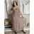 Šaty dlhé letné na ramienka dámske nadrozmer BELLA (M/L - XL/XXL ONE SIZE) IMWGD25V084/DUR M / L červená