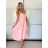 Šaty dlhé bez rukávu dámske (XS/S/M ONE SIZE) TALIANSKA MÓDA IMWHP25331/DUR -   svetlozelená -   S / M