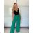 Nohavice letné dlhé dámske (S/M/L ONE SIZE) TALIANSKA MÓDA IMWCM252259/DU -   zelená -   S/M/L