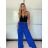 Nohavice letné dlhé dámske (S/M/L ONE SIZE) TALIANSKA MÓDA IMWCM252259/DU -   zelená -   S/M/L