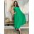 Šaty dlhé letné na ramienka dámske ETNA (S/M/L ONE SIZE) TALIANSKA MÓDA IM425473/DR S/M/L zelená khaki