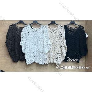 Tunika čipková dlhý rukáv dámska (S/M/L ONE SIZE) TALIANSKA MÓDA IMWBR252322
