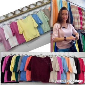 Sveter slabý krátky rukáv dámsky (S/M/L ONE SIZE) TALIANSKA MÓDA IMWDN252339