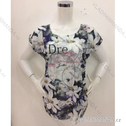 Tričko krátky rukáv dámske (m-2xl) TURECKO moda TM17014