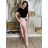 Nohavice dlhé aladinky letné dámske (S/M/L ONE SIZE) TALIANSKA MÓDA IMD24029/DUR tmavě béžová S/M/L
