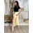 Nohavice dlhé aladinky letné dámske (S/M/L ONE SIZE) TALIANSKA MÓDA IMD24029/DUR tmavě béžová S/M/L