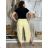 Nohavice dlhé aladinky letné dámske (S/M/L ONE SIZE) TALIANSKA MÓDA IMD24029/DUR tmavě béžová S/M/L