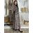 Šaty voľnočasové letné krátky rukáv dámske nadrozmer LAJLA  (54/56/58 ONE SIZE) INDICKÁ MÓDA PME25N-5611-D/DR 54/56/58 zelená khaki