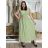 Šaty dlhé elegantné icecool bez rukávov dámske (M/L, XL/XXL) AINUOSI     TALIANSKA MODA IMB229927/DUR zelená XL/2XL