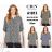 Košeľa 3/4 dlhý rukáv dámska nadrozmer (M-4XL) IMWCRN252400
