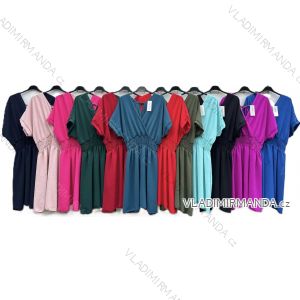 Šaty krátke letné krátky rukáv dámske (S/M/L ONE SIZE) TALIANSKA MÓDA IMD252532