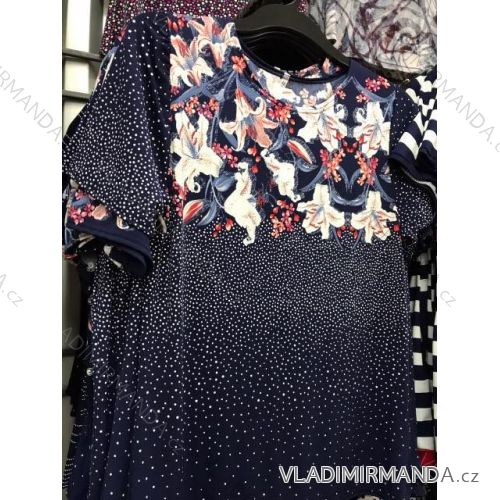 Tričko krátky rukáv dámske nadrozmerné (l-4XL) CLASSIC polski moda PM117430