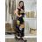 Šaty dlhé letné krátky rukáv dámske (VESNA S/M/L ONE SIZE) TALIANSKA MóDA IM3251111-1/DU S/M/L čierna