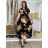Šaty dlhé letné krátky rukáv dámske (VESNA S/M/L ONE SIZE) TALIANSKA MóDA IM3251111-1/DU S/M/L čierna