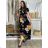 Šaty dlhé letné krátky rukáv dámske (VESNA S/M/L ONE SIZE) TALIANSKA MóDA IM3251111-1/DU S/M/L čierna