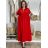 Šaty dlhé elegantný letný krátky rukáv dámske nadrozmer ASTRA (42/44/46 ONE SIZE) TALIANSKA MÓDA IM425422/DUR  čierna