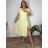 Šaty dlhé letné mušelínové krátky rukáv dámske ANDREA (42/44/46 ONE SIZE) TALIANSKA MÓDA IMWBR251111