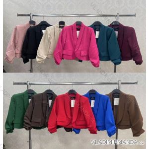 Sako krátké elegantní dlouhý rukáv dámské (XS/S/M ONE SIZE) ITALSKÁ MÓDA IMWKY252573