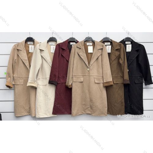 Kabát slabý dlhý rukáv dámsky (S/M/L ONE SIZE) TALIANSKA MÓDA IMWKK252580