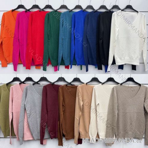 Sveter slabý dlhý rukáv dámsky (S/M/L ONE SIZE) TALIANSKA MÓDA IMWKK252584