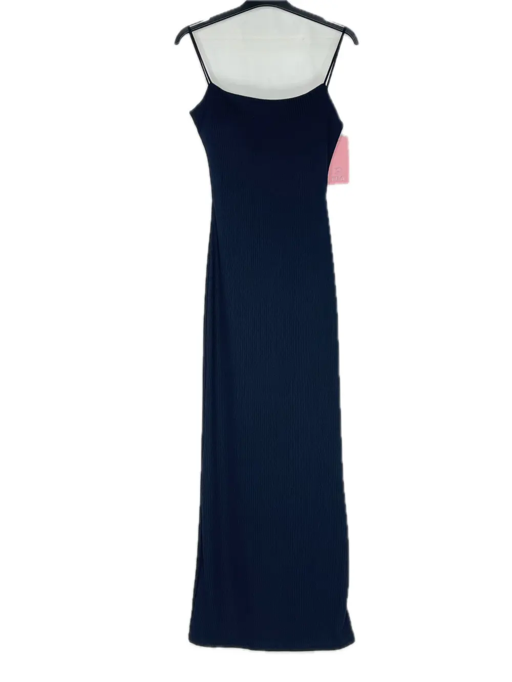 Šaty dlouhé letní na ramínka dámské ARIA (XS/S/M  ONE SIZE) ITALSKÁ MÓDA IMPBB252L1063/DUR čierna XS/S/M