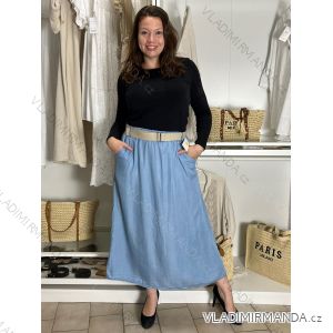 Sukňa dlhá s opaskom dámska NINA (S/M/L ONE SIZE) TALIANSKA MÓDA IM42511112
