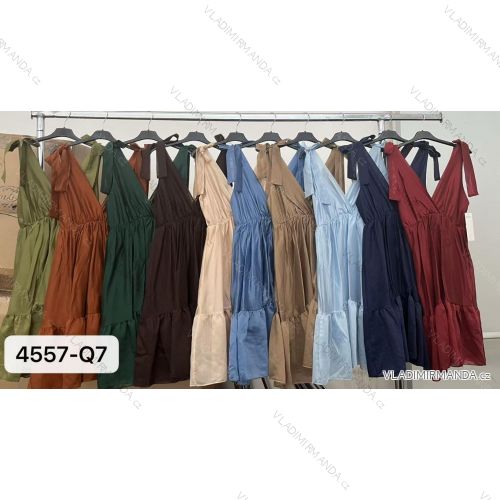 Šaty letné bez rukávov dámske (S/M/L ONE SIZE) TALIANSKA MÓDA IMM25M4557