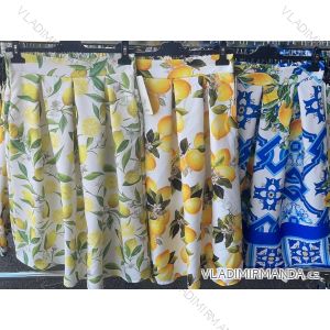 Sukňa stredne dlhá citrónky lemon dámska (S/M/L ONE SIZE) TALIANSKA MÓDA IMM25M4911A