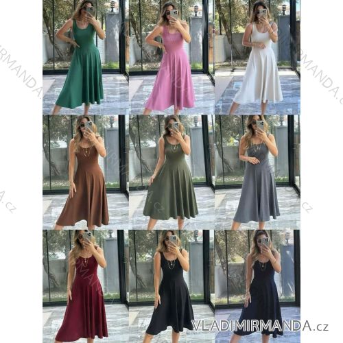 Šaty letné na ramienka dámske (XS/S/M ONE SIZE) TALIANSKA MÓDA IMM25M55510