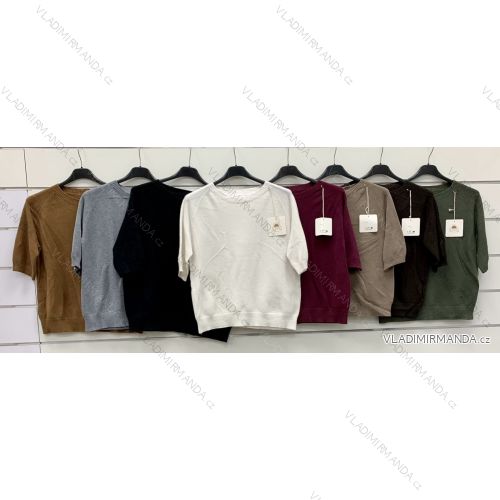 Sveter slabý krátky rukáv dámsky (S/M/L ONE SIZE) TALIANSKA MÓDA IMWCP252594