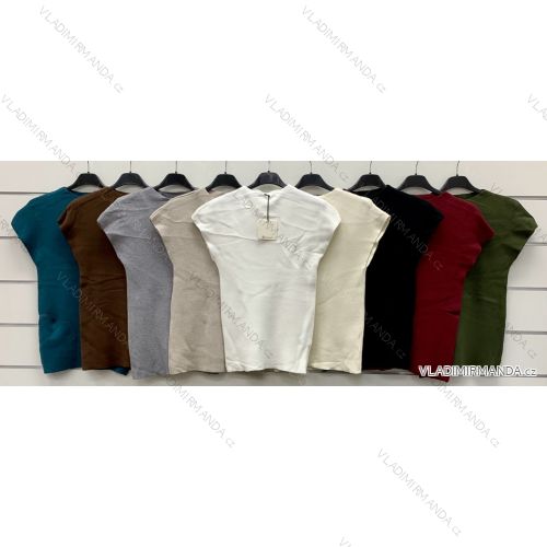 Sveter slabý krátky rukáv dámsky (S/M/L ONE SIZE) TALIANSKA MÓDA IMWCP252596