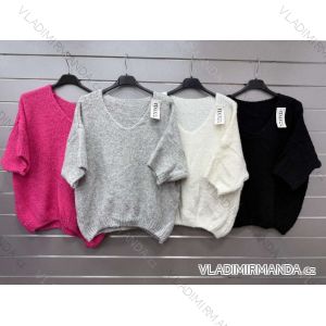 Sveter pletený teplý krátky rukáv dámsky (S/M/L ONE SIZE) TALIANSKA MÓDA IMWGS252627