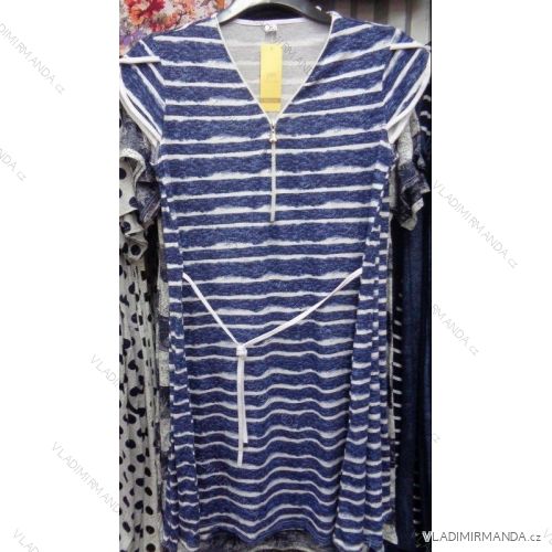 Šaty / tričko dlhé dámske nadrozmerné (xl-3XL) Poľsko moda PM117102