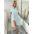 Šaty elegantné dlouhé letné mušelínové krátky rukáv dámske DAINA (S/M/L ONE SIZE) TALIANSKA MÓDA IMWGS251707