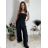 Overal dlhý elegantný žabičkovaný carmen bez rukávov dámsky (S/M/L ONE SIZE) TALIANSKA MÓDA IM425322
