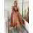 Šaty dlhé letné na ramienka dámske RAMONA (S/M/L ONE SIZE) INDICKÁ MÓDA IMWKA251062