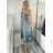 Šaty dlhé letné na ramienka dámske RAMONA (S/M/L ONE SIZE) INDICKÁ MÓDA IMWKA251062