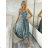Šaty dlhé letné na ramienka dámske RAMONA (S/M/L ONE SIZE) INDICKÁ MÓDA IMWKA251062-7/DU S/M/L ružová