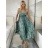 Šaty dlhé letné na ramienka dámske RAMONA (S/M/L ONE SIZE) INDICKÁ MÓDA IMWKA251062-9/DU S/M/L modrá